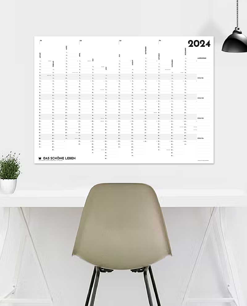 FORMGUT® Jahreskalender 2024 (digital Download der Druckdatei)